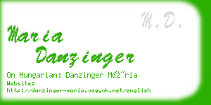 maria danzinger business card